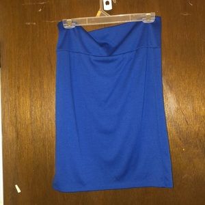 Blue Pencil Skirt